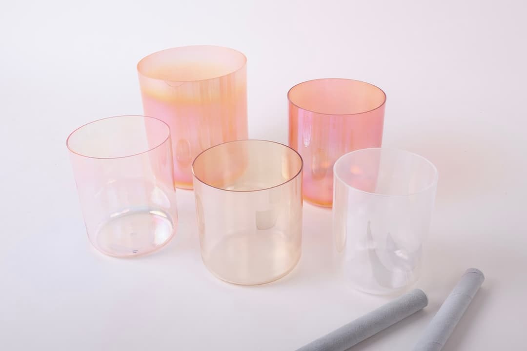 Crystal singing bowls collection