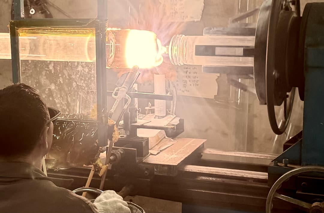 Crystal bowl production process